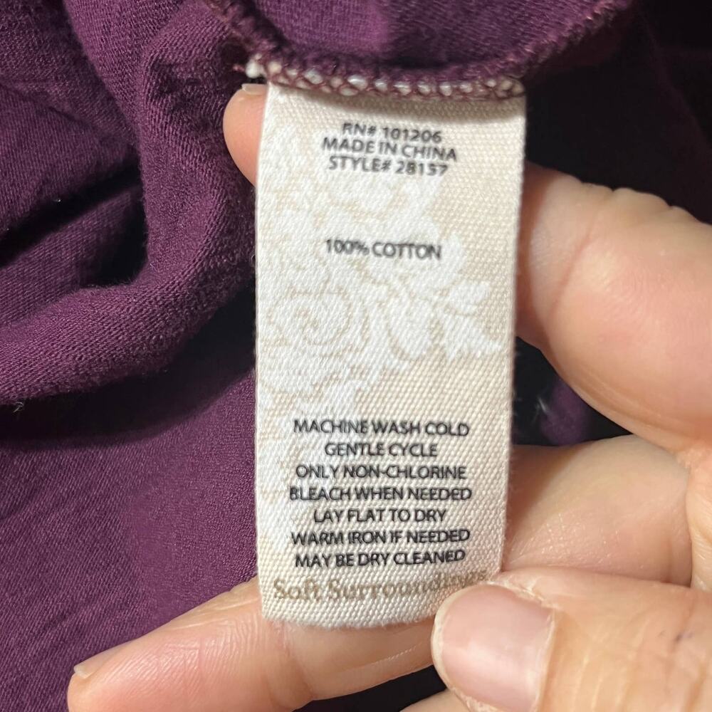 Soft Surroundings Danielle High Low Button Top Wo… - image 4